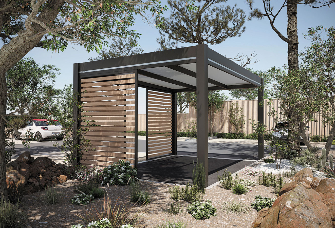 Carport aluminium 2 voitures — Fruges